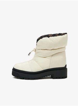 Cream Women's Winter Ankle Boots Guess - Women