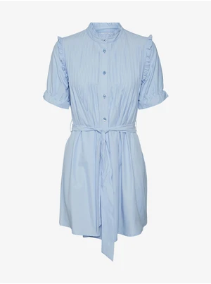 Light blue Ladies Shirt Dress Noisy May Frig - Women