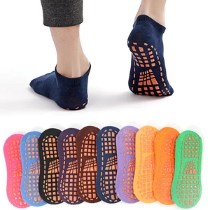 5 Pairs/Set Men's Non-Slip Cotton Socks Women Kids Summer Funny Trampoline Yoga Anti-Slip Ankle Short Socks Lot