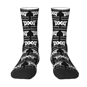 Golf Logo Dress Socks for Men Women Warm Funny Novelty Crew Socks