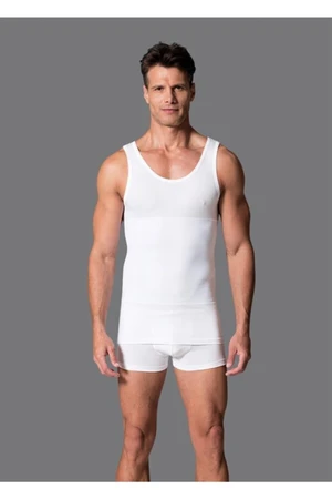 Dagi Men's White Corset Singlet