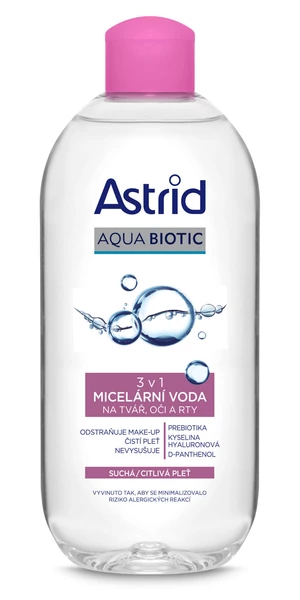 Astrid Micelární voda 3v1 pro suchou a citlivou pleť Soft Skin 400 ml