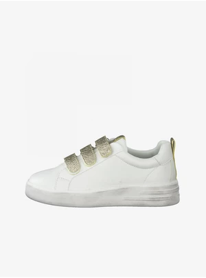 Gold and white sneakers Tamaris - Ladies