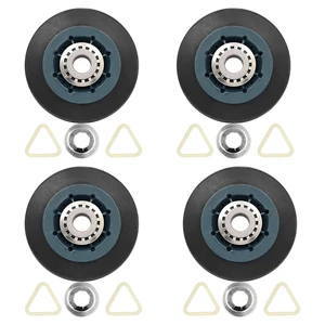 4Pack W10314173 Dryer Drum Roller Replacement For Dryer Compatible With WPW10314173 Roller Drum Support Kit Dryer Replacement