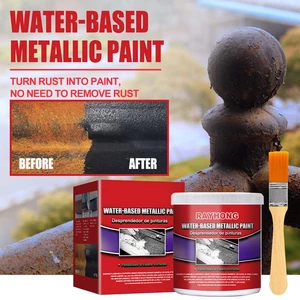 100g Metal Rust Paint With Brush UV Resistant Car Paint Rust Remover For Metal Parts Car Maintenance Coating Renovation