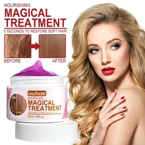 Magical Hair Mask Moisturize Deeply Repairs Frizzy Make Hair Soft Smooth Deep Repair Keratin Hair Treatment for Hair Care 60g