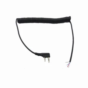 10pcs 4 Wire Replacement Microphone Mic Cable Cord For 2 Pin Kenwood Radio TK-3102 TK-3107 TK-3118 TK-3160 Walkie Talkie