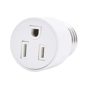 E26 To Polarized Outlet Socket Adapter E26 2/3 Prong Light Socket Outlet Light Bulb Outlet Socket Adapters