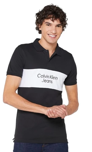 Calvin Klein Pánské polo triko Slim Fit J30J322449-BEH XXL