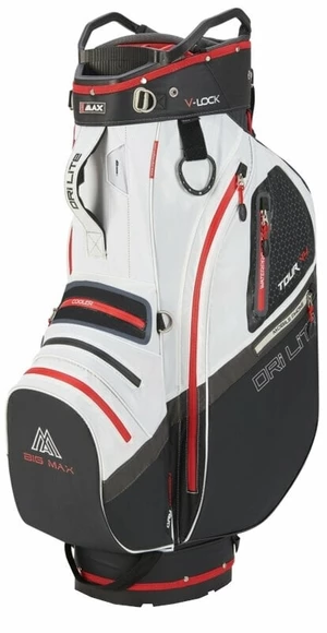 Big Max Dri Lite V-4 Cart Bag Black/White/Red Sac de golf