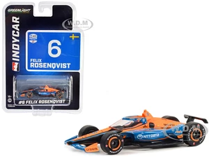 Dallara IndyCar 6 Felix Rosenqvist "NTT DATA" Arrow McLaren "NTT IndyCar Series" (2023) 1/64 Diecast Model Car by Greenlight