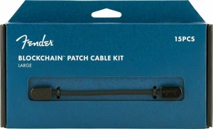 Fender Blockchain Patch Cable Kit LRG Negro Angulado - Angulado Cable adaptador/parche