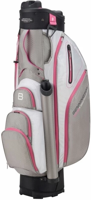 Bennington QO 9 Water Resistant Grey/White/Pink Golfbag