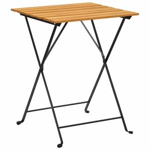 Bistro Table 21.7"x21.3"x28" Solid Acacia Wood