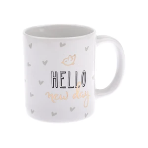 Porcelánový hrnček Dakls Hello New Day, 320 ml