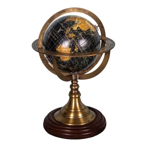 Dekoratívny glóbus s podstavcom z palisandrového dreva Antic Line Globe, ø 17 cm