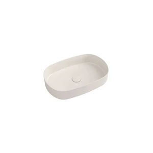 Béžové keramické umývadlo Sapho Infinity Oval, 55 x 36 cm