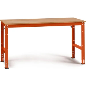 Manuflex AU4035.2001 UNIVERSAL štandardný pracovný základný stôl s multiplexovou doskou, ŠxHxV = 1250 x 800 x 760-870 mm