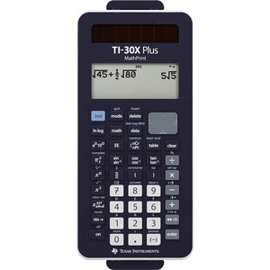 Texas Instruments TI-30X Plus MathPrint  školský počítač čierna Displej (počet miest): 16 na batérie, solárny pohon