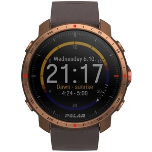 Sporttester Polar Grit X Pro Nordic Copper, velikost M/L (90085775) inteligentné hodinky • 1,2" displej • dotykové/tlačidlové ovládanie • Bluetooth • 