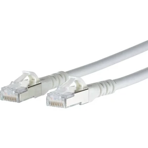 Metz Connect 1308451088-E RJ45 sieťové káble, prepojovacie káble CAT 6A S/FTP 1.00 m biela s ochranou 1 ks