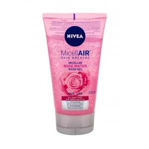 Nivea MicellAIR® Rose Water 150 ml čistiaci gél pre ženy na veľmi suchú pleť