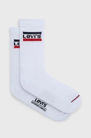 Ponožky Levi's 37157.0735-white, pánske, biela farba