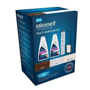 Čistiaca sada Bissell CrossWave MultiSurface cleaning pack 2815 čistiaca sada • 2× čistiaci prostriedok MULTISURFACE 1789, náhradný filter 1866F, kefa