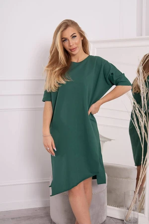 Oversize dress dark green