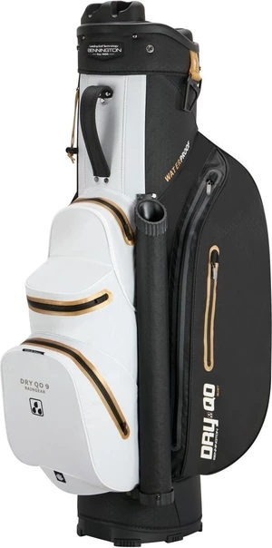Bennington QO 9+ Waterproof Black/White/Gold Golfbag