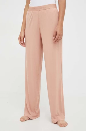 Pyžamové kalhoty Calvin Klein Underwear dámské, růžová barva, 000QS7007E