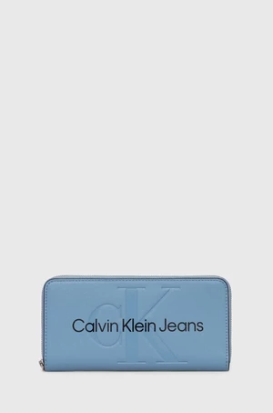 Peněženka Calvin Klein Jeans černá barva, K60K607634