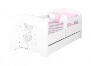 BabyBoo Dětská postel 140 x 70cm -  Baletka - včetně šuplíku, vel. 140x70