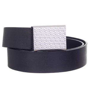 Černý pánský kožený pásek Calvin Klein Jeans - Pánské