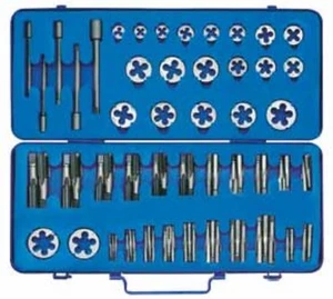 Závitníky a závitová očka M4 - M20x1,5, sada 47 dílů - Bučovice Tools