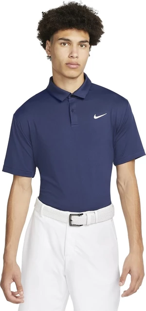 Nike Dri-Fit Tour Mens Solid Golf Polo Midnight Navy/White XL Camiseta polo