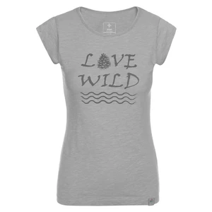 Women's cotton T-shirt KILPI FLORI-W light gray