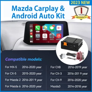 Apple CarPlay Android Auto USB Adapter Hub for Retrofit Mazda 6 Mazda 3 Mazda 2 CX30 CX5 CX8 CX9 MX5 miata TK78669U0C Kit