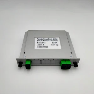 1x2 LGX Box Cassette Card Inserting SC/APC PLC splitter Module 1:2 2 Ports Fiber Coupler