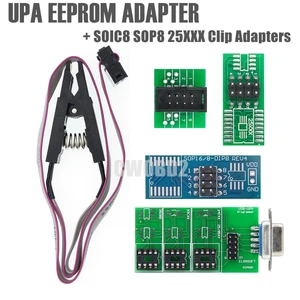 UPA EEPROM Adapter USB Programmer SOIC8 SOP8 DIP8 Test Clip Adapter Eeprom for 24CXX 25/95XX 93CXX 35080