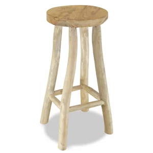 Barová stolička Dekorhome Přírodní dřevo,Barová stolička Dekorhome Přírodní dřevo