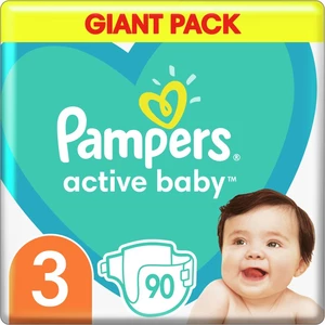 Pampers Active Baby Size 3 jednorazové plienky 6-10 kg 90 ks