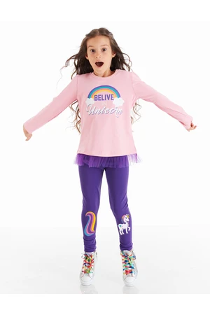 Denokids Colorfull Unicorn Girl Tunic Suit