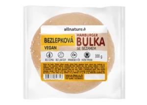 ALLNATURE Bezlepková hamburger bulka se sezamem čerstvá 100 g