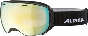 Alpina Big Horn QVM Ski Goggle Black Matt/Mirror Gold Masques de ski