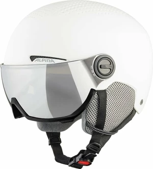 Alpina Arber Visor Q-Lite Ski Helmet White Matt L Casque de ski