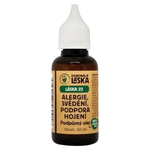 DOKONALÁ LÁSKA  23 Podpůrný olej na alergie, hojení a svědění u psů 30 ml