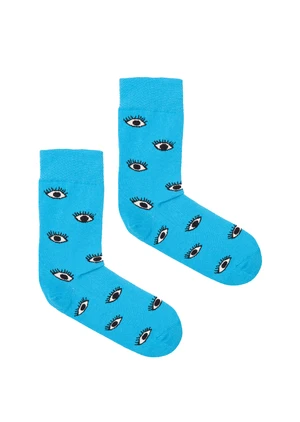 Kabak Unisex's Socks Patterned Blue Eyes