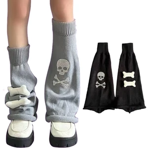 Leg Warmers Socks Punk Girls Japanese Streetwear Leg Cover Knee High Socks