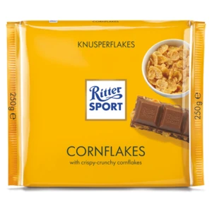 RITTER SPORT Mléčná čokoláda s kukuřičnými lupínky 250 g